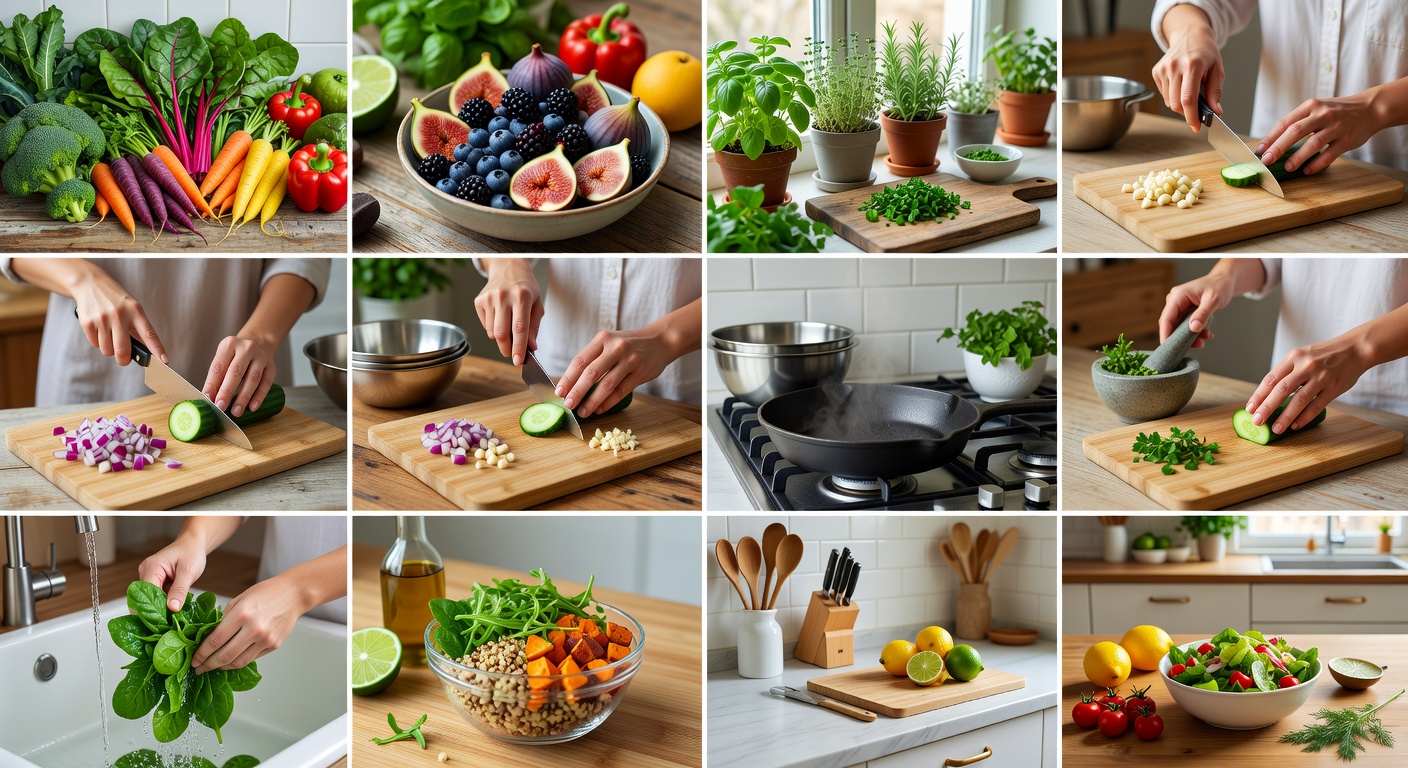 Spice jars organized